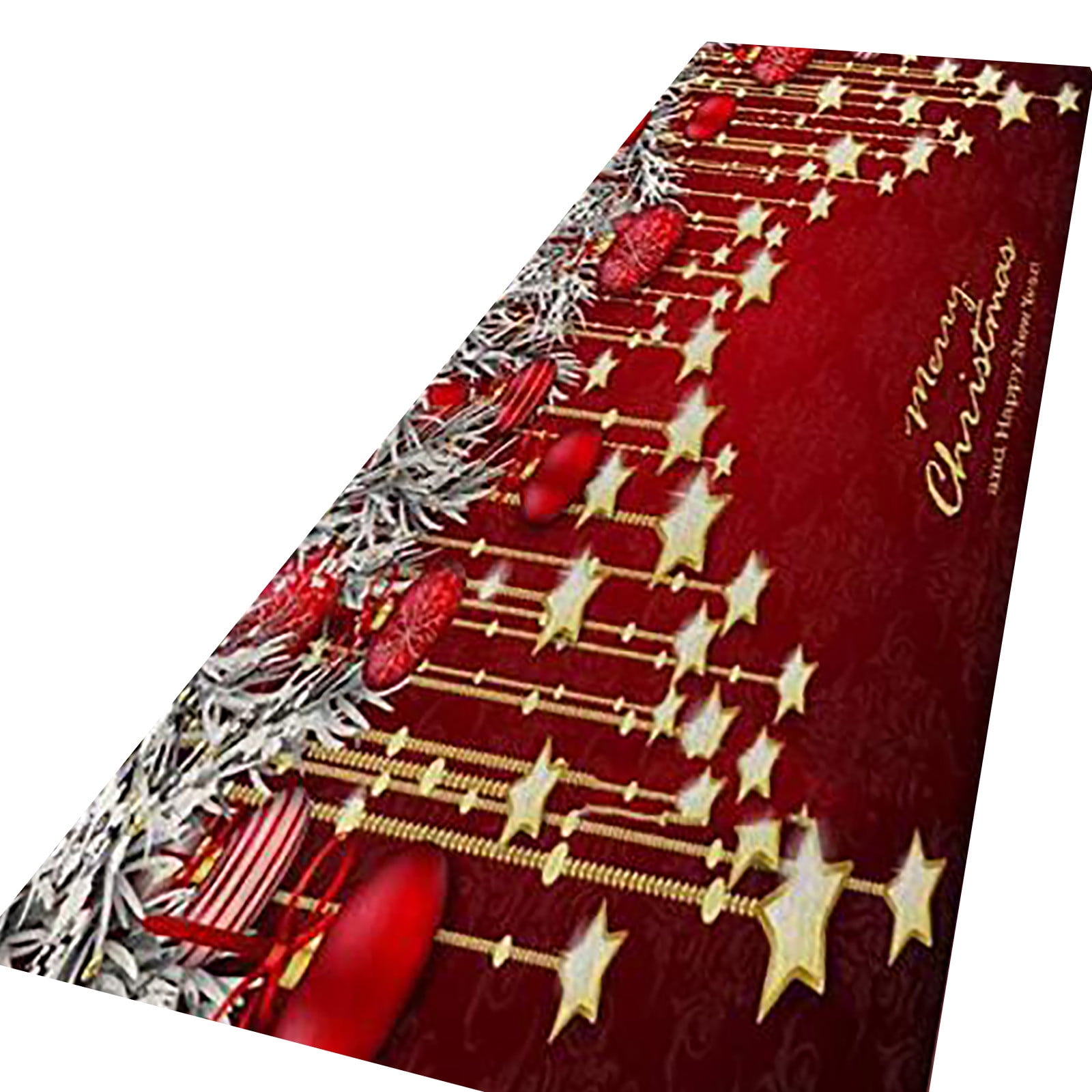 JeashCHAT Christmas Kitchen Rugs Kitchen Floor Mats Merry Christmas Mats Merry Christmas