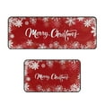thumbnail image 1 of JeashCHAT Christmas Kitchen Rugs Set of 2 Anti Fatigue Kitchen Mats for Floor Non Slip Cushioned Kitchen Runner Rug Floor Mats Comfort Standing Mat Christmas Kitchen Decor (15.7"x43"+15.7"x23.6"), 1 of 5