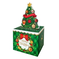 JeashCHAT Christmas Money Box for Cash Gift Pull, Surprise Gift Box Christmas Gifts for Women Men, Pull-Out Money Gift Box Xmas Party Cash Gift Box with Pull-Out Card