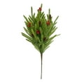 thumbnail image 1 of JeashCHAT Christmas Norfolk Pine Branches, Artificial Christmas Green Plants Fake Pine Picks with Red Berries and Pine Cones for Vase Garland Wreath Xmas Indoor Outdoor Decor, 18.5 Inches, 1 of 9