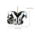 thumbnail image 1 of JeashCHAT Christmas Ornaments, American Football Shoulder Pads and Helmet Hanging Ornament, Christmas Tree Decorations, Flat Acrylic Pendant Christmas Gifts for Football Lovers, 1 of 2