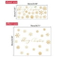 thumbnail image 1 of JeashCHAT Christmas Snowflake Window Clings Stickers for Glass, Xmas Wall Decals Decorations Holiday Merry Christmas Decals for Party, 1 of 5