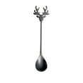 thumbnail image 1 of JeashCHAT Christmas Spoon Stainless Steel Reindeer Spoon Coffee Spoon Dessert Spoon Stirring Spoon Ice Cream Spoon Tea Spoon Christmas Gifts Holiday Party Supplies, 1 of 5