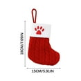 thumbnail image 1 of JeashCHAT Christmas Stockings with 26 Letter, Initial Embroidered Mini Cute Christmas Stockings Cotton Cord Knitted Family Christmas Stocking Christmas Tree Hanging Decorations, 1 of 3