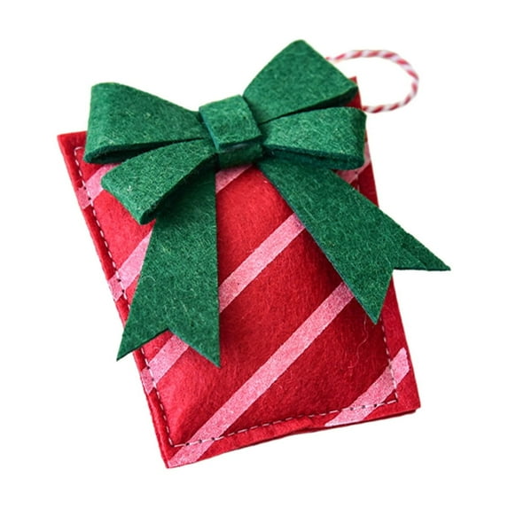 JeashCHAT Christmas Tree Ornaments, Red Mini Christmas Gift Bags Christmas Hats Hanging Ornaments Pendant Christmas Tree Decorations for Home Xmas Holiday Party Decor