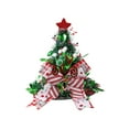 thumbnail image 1 of JeashCHAT Christmas Tree Topper Santa Hat, Christmas Hat Christmas Tree Decorations, Tinsel Xmas Tree Hat with Bow, Christmas Treetop Ornament for Wedding Holiday Party, 14.96" x 13.39", 1 of 7