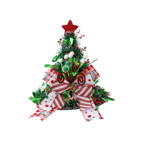 JeashCHAT Christmas Tree Topper Santa Hat, Christmas Hat Christmas Tree Decorations, Tinsel Xmas Tree Hat with Bow, Christmas Treetop Ornament for Wedding Holiday Party, 14.96" x 13.39"