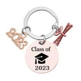 thumbnail image 1 of JeashCHAT Class of 2023 Graduation Keychain , Three Pendant Keychain Graduation Gift for Son and Daughter, Stainless Steel Inspirational Keychain for College/High School Graduation, 1 of 2