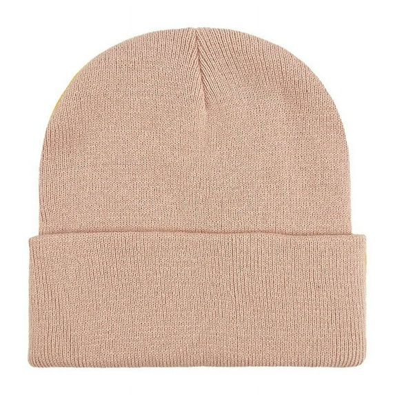 JeashCHAT Beanie Hats for Women Men New Solid Color Soft Comfort Stretchy Winter Warm Hat Daily Knit Beanie Cap Gifts for Friends, Sons, Daughters, Couples, Pink