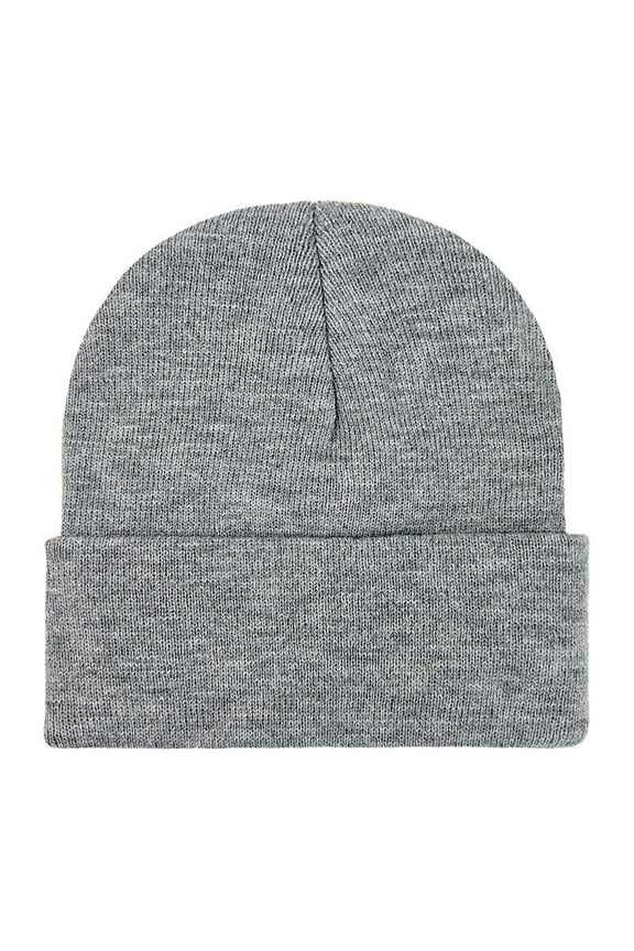 Beanie Hats for Women Men New Solid Color Soft Comfort Stretchy Winter Warm Hat Daily Knit Beanie Cap Gifts for Friends, Sons, Daughters, Couples, Gray