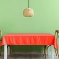 thumbnail image 1 of JeashCHAT Large Plastic Table Cloth 54 x 108 Inch Disposable Tablecloths Rectangle Table Cover for Parties Wedding Picnic Outdoor, Leakproof, Red, 1 of 7