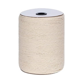 JeashCHAT Macrame Cotton Cord 4mm x 328Yards, Macrame Cotton Rope, 3 Strands Twisted Cotton Cord for Plant Hanger, Wall Hanging, Craft Making, Gift Wrapping and Wedding Decorations