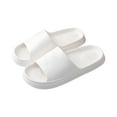 thumbnail image 1 of JeashCHAT Clearance Pillow Slippers for Women Men Non Slip Quick Drying Shower Slides Bathroom Sandals Soft Cushion Thick Sole House Slippers, 1 of 3