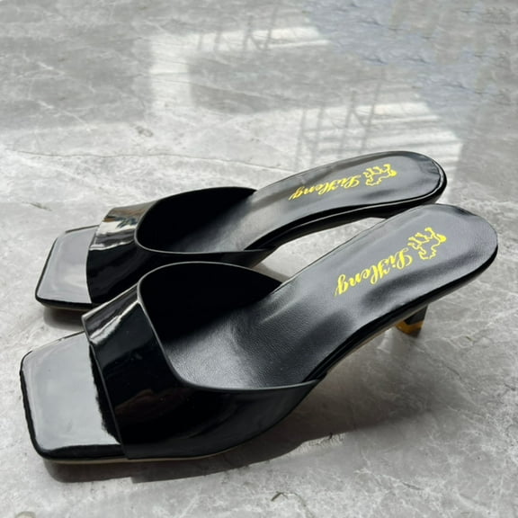 JeashCHAT Sandals for Women Women's Fashion High Heels Breathable Comfortable Beach Shoes Light Roman Sandals