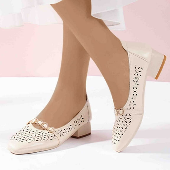 JeashCHAT Sandals for Women Women's Sandals Soft Sole Hollow Comfortable Slippers Breathable Non Slip Sandals