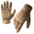 thumbnail image 1 of JeashCHAT Shooting Hard Knuckle Gloves for Men Woman, Winter Windproof Rainproof Cold Proof Ski Riding Warm Gloves for Outdoor Work Shooting Motorcycle Cycling Hunting (Yellow,M), 1 of 2