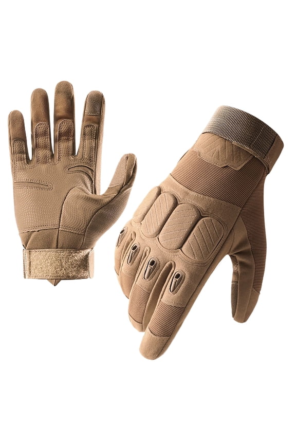 Shooting Hard Knuckle Gloves for Men Woman, Winter Windproof Rainproof Cold Proof Ski Riding Warm Gloves for Outdoor Work Shooting Motorcycle Cycling Hunting (Yellow,L)