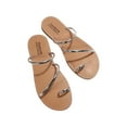 thumbnail image 1 of JeashCHAT Clearance Slip On Slide Sandals for Women Summer Ladies Shoes Open Toe Sandals Casual Women's Sandals (Silver), 1 of 8