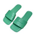 thumbnail image 1 of JeashCHAT Clearance Slip On Slide Sandals for Women Women's Flat Shoes Ladies Beach Sandals Summer Non-Slip Causal Slippers (Green), 1 of 5