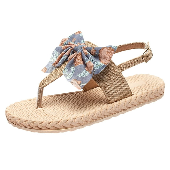 JeashCHAT Slip On Slide Sandals for Women Women's Flat Shoes Ladies Beach Sandals Summer Non-Slip Causal Slippers