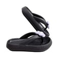 thumbnail image 1 of JeashCHAT Slip On Slide Sandals for Women Couples Outside Wear Flip-flops Clip Toe Outdoor EVA Casual Flat Sandals Soft Soled Slippers Indoor Bathroom Shoes (Black), 1 of 6