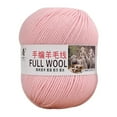thumbnail image 1 of JeashCHAT Soft Wool Yarn for Crocheting and Knitting, and Weaving, Warm Cotton Yarn 50g Pink, 1 of 2