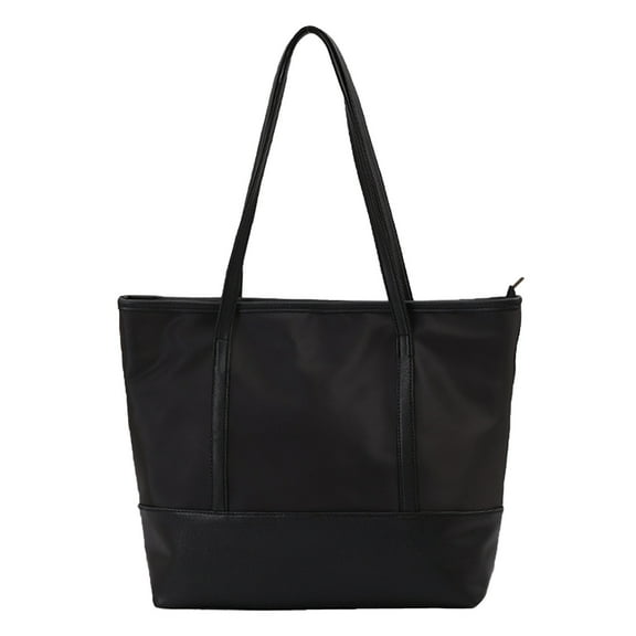 JeashCHAT Tote Bag for Women, Fashion Soft Handbag, Large Capacity Shoulder Bag, Top Handle Bag, Black