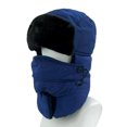 thumbnail image 1 of JeashCHAT Trapper Hat for Men and Women, Windproof Warm Winter Hats, Outdoor Hunting Hat Thermal Ski Hat with Ear Flaps and Face Mask for Cold Weather, Blue, 1 of 3