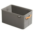 thumbnail image 1 of JeashCHAT Clothes Storage Bin Clearance, Closet Bin with Handles, Foldable Containers, Rectangle Thickened Fabric Storage Basket for Organizing Bedroom Dorm, Gray, 18.9x11x9.8 Inches, 1 of 1