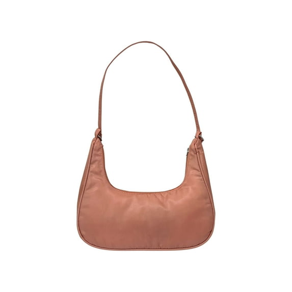 JeashCHAT Clutch Tote Handbags with Straps and Zipper Closure, Shoulder Purse Handbag for Women, Solid Color Soft Leather Shoulder Bag Under the Arm Purses, Pink