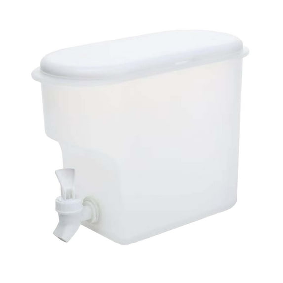 JeashCHAT Cold Kettle with Faucet, 3.5L Beverage Drink Dispenser for Fridge, Large Capacity Cold Water Pitcher with Spigot, Lemonade Juice Container for Party Bar Kitchen