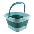 thumbnail image 1 of JeashCHAT Collapsible Foot Bath Bucket for Soaking Feet, Portable Foot Soaking Tub with Handle, Multi-Purpose Foldable Bucket for Camping, RV - Easy to Store and Carry, 15L, Green, 1 of 3