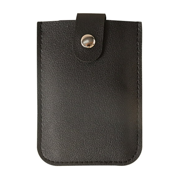 JeashCHAT Concealed Pull-Out Credit Card Holder Wallet for Women Men, Business Card Case Multiple Card Slots Credit Card Organizer for Travel Work (Black)