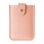 JeashCHAT Concealed Pull-Out Credit Card Holder Wallet for Women Men, Business Card Case Multiple Card Slots Credit Card Organizer for Travel Work Pink