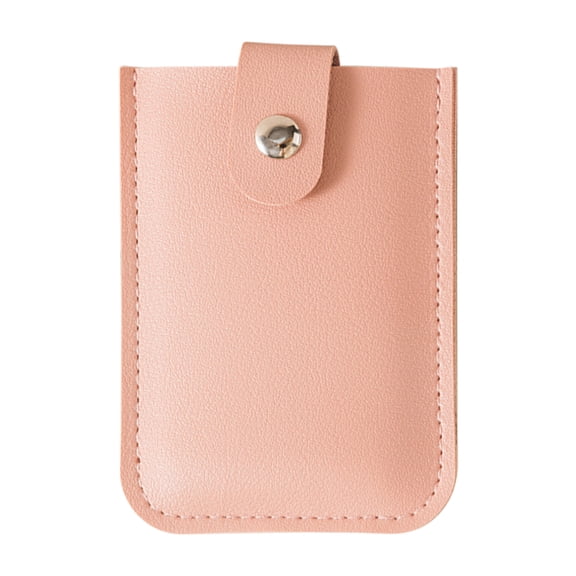 JeashCHAT Concealed Pull-Out Credit Card Holder Wallet for Women Men, Business Card Case Multiple Card Slots Credit Card Organizer for Travel Work (Pink)