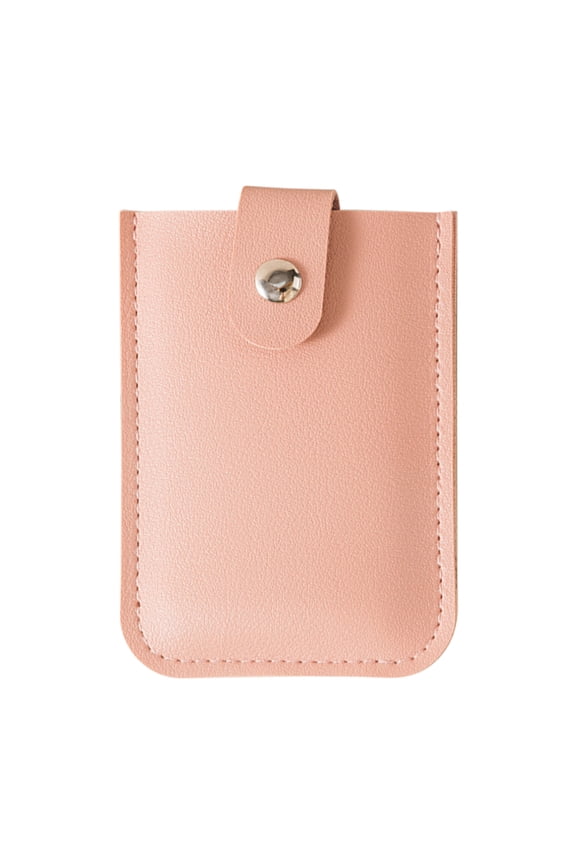 Concealed Pull-Out Credit Card Holder Wallet for Women Men, Business Card Case Multiple Card Slots Credit Card Organizer for Travel Work (Pink)