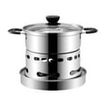thumbnail image 1 of JeashCHAT Cooker For Indoors, Stainless Steel Spirit Cooker, Portable Cooker, Easy To Carry, No Power Requirement, Suitable For Indoor And Camping, 1 of 9