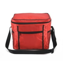 JeashCHAT Cooler Bag Collapsible Leakproof Insulated Cooler Bag Portable Travel Beach Camping Picnic Insulated Thermal Bag for Outdoor Activities, Red