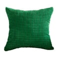 thumbnail image 1 of JeashCHAT Corduroy Decorative Throw Pillow Cover 18x18 Inch Square Soft Boho Cushion Covers Modern Farmhouse Home Decor for Spring Living Room Sofa Couch Bed, Green, 1 of 5