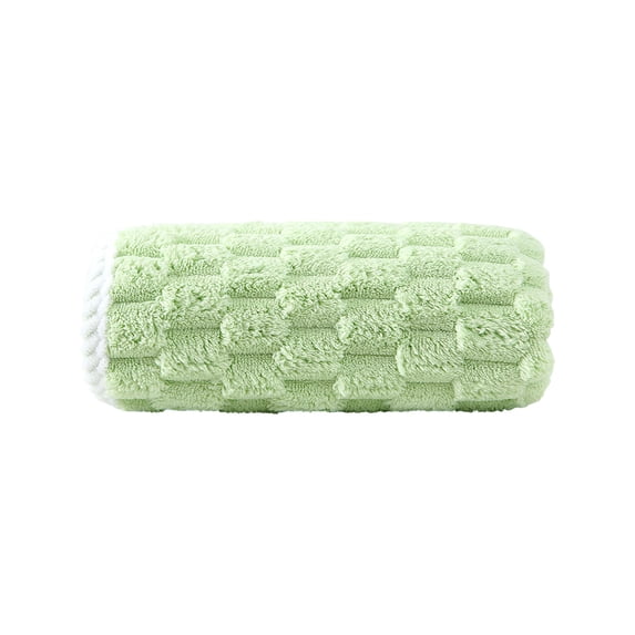 JeashCHAT Cotton Hand Towel for Bathroom, Ultra Soft Highly Absorbent Quick Dry Multipurpose Towels for Bath, Gym, Shower, Hotel, and Spa with Hanging Loop, 14" x 30" Green