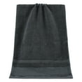 thumbnail image 1 of JeashCHAT Cotton Hand Towel Soft and Absorbent Face Towel Solid Color Towel for Bathroom, Travel, Hotel, and Spa (Dark Gray, 29"x13.4"), 1 of 6