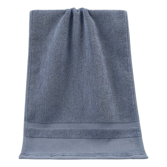 JeashCHAT Cotton Hand Towel Soft and Absorbent Face Towel Solid Color Towel for Bathroom, Travel, Hotel, and Spa (Navy, 29"x13.4")