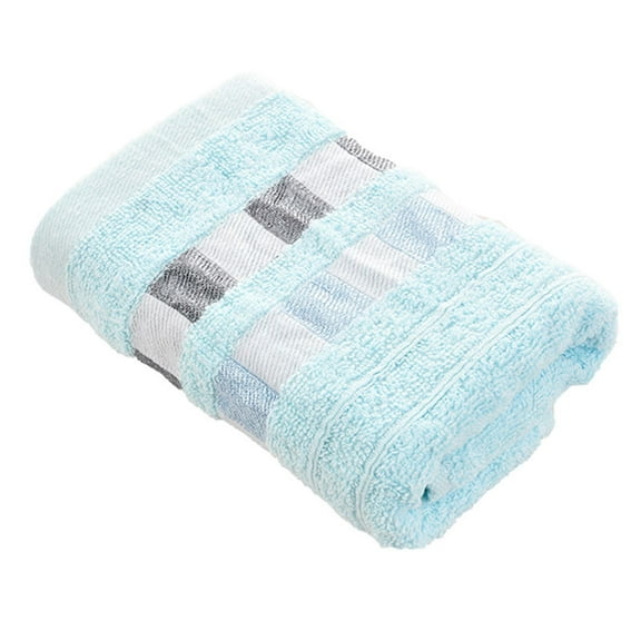 JeashCHAT Cotton Hand Towel Washcloth Face Towel Highly Absorbent Towels Kitchen Home Cleaning Towel, 27" x12" Blue