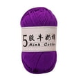thumbnail image 1 of JeashCHAT Cotton Yarn, 5 Strands Milk Cotton Yarn Ball, 50g 355 Yards Soft Baby Yarn for Knitting, Crocheting, and Crafts, DIY Knitting Sweaters Scarves Gloves Hats Winter Christmas Gifts, 1 of 6