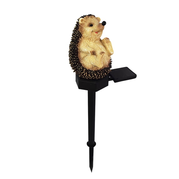JeashCHAT Courtyard Waterproof Solar Lamp, Resin Hedgehog , Outdoor Garden Decorative Lamp