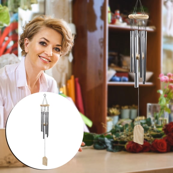 JeashCHAT Creative Wood Metal Multi-tube Wind Chime Car Interior With Cerium Product, New House Door Bell With Cerium