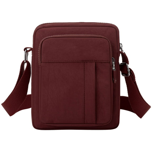 JeashCHAT Crossbody Bag for Women, Trendy Casual Multi-Pocket Shoulder Bag Purses, Nylon Fabric Cell Phone Purse, Lightweight Medium Shoulder Handbag