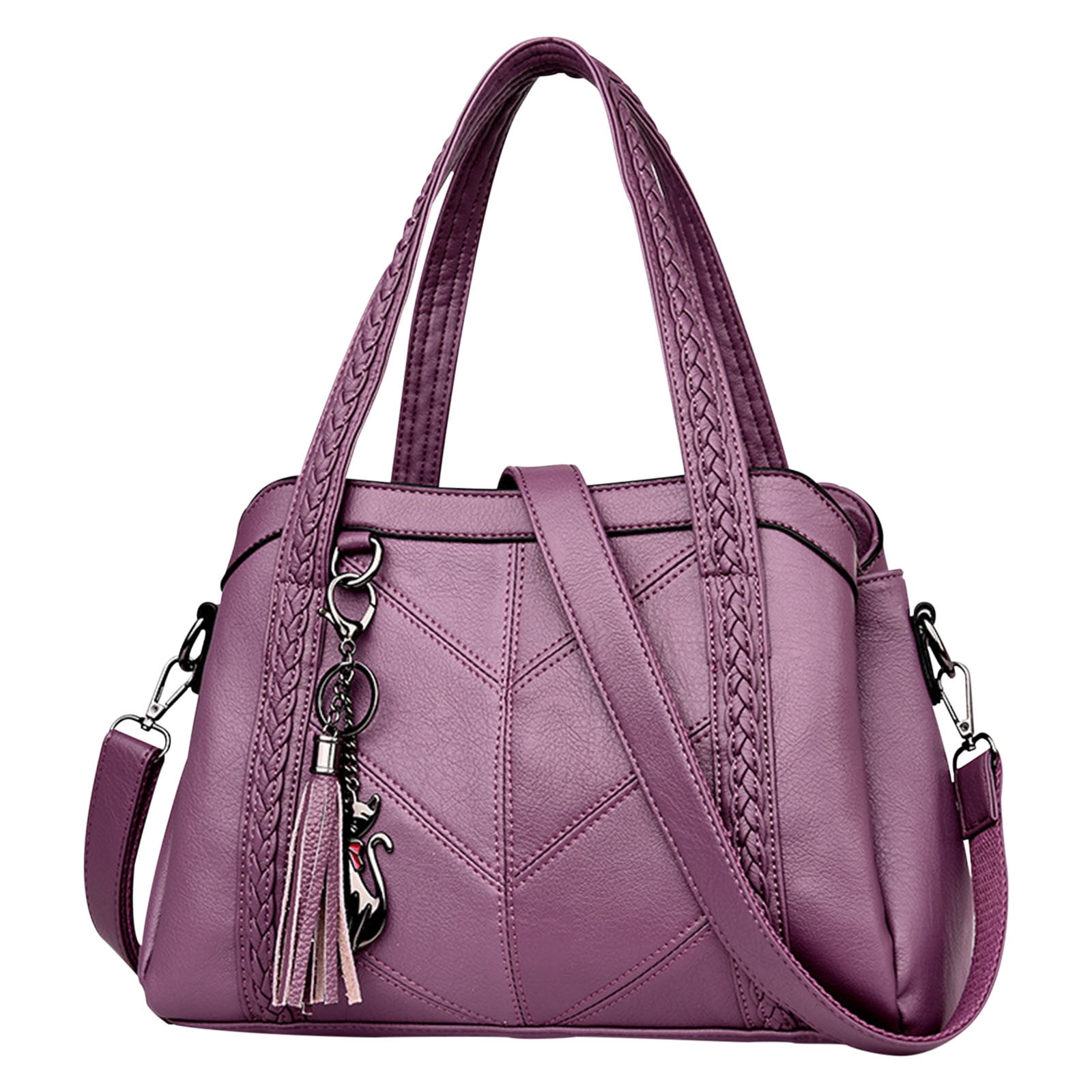 JeashCHAT Crossbody Bags for Women, Vintage Leather Purses and Handbags, Top Handle Satchel Messenger Tote Bag for Ladies, Large Capacity Multi Pocket Shoulder Bag