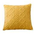 thumbnail image 1 of JeashCHAT Decorative Throw Pillow Covers 18"x18" Soft Short Plush Couch Pillow Covers Modern Home Decor Cushion Covers for Spring Fall Winter Patio Garden Couch Sofa Living Room Bed, Yellow, 1 of 8