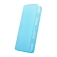 thumbnail image 1 of JeashCHAT Double-sided Stationery Box Hard Pencil Case Translucent Frosted Plastic Pencil Box with Snap-tight Lid for School Students, Blue, 1 of 4